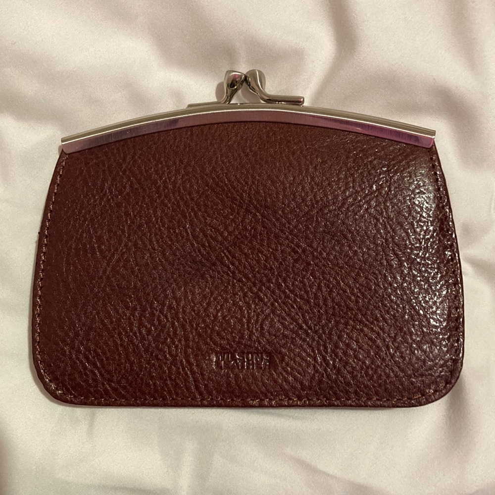 Brown Leather Coin Pouch